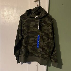Champion Youth  kid’s Camouflage Green Large 14/16 Boys & Girls Unisex Hoodie
